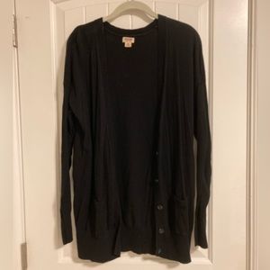 Black Long Sleeve Cardigan (XL)